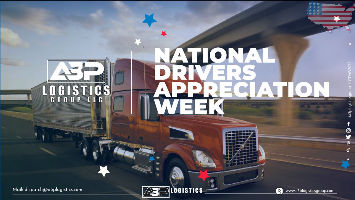 A3P_Logistics's tweet photo. EVERYTHING!!!
is what it means to us. For the The miles, the loads, the dedication..
We see you Truck Drivers and we Appreciate you. 

#a3plogistics #ThankYouTruckers #NTDAW2022 https://t.co/vHJBgnmnJN