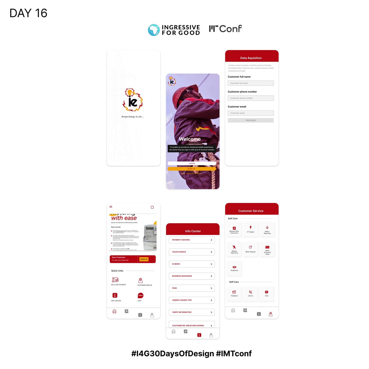 yinkathinker's tweet photo. #day16 -Design Any Government Mobile App Interface
So i replicated @IkejaElectric mobile app interface
Your reviews will be well appreciated. 😉
@Ingressive4Good @IMTConf
#I4G30DaysOfDesign #imfconf #uidesign #ui #uiux https://t.co/IB9XS9yWHy