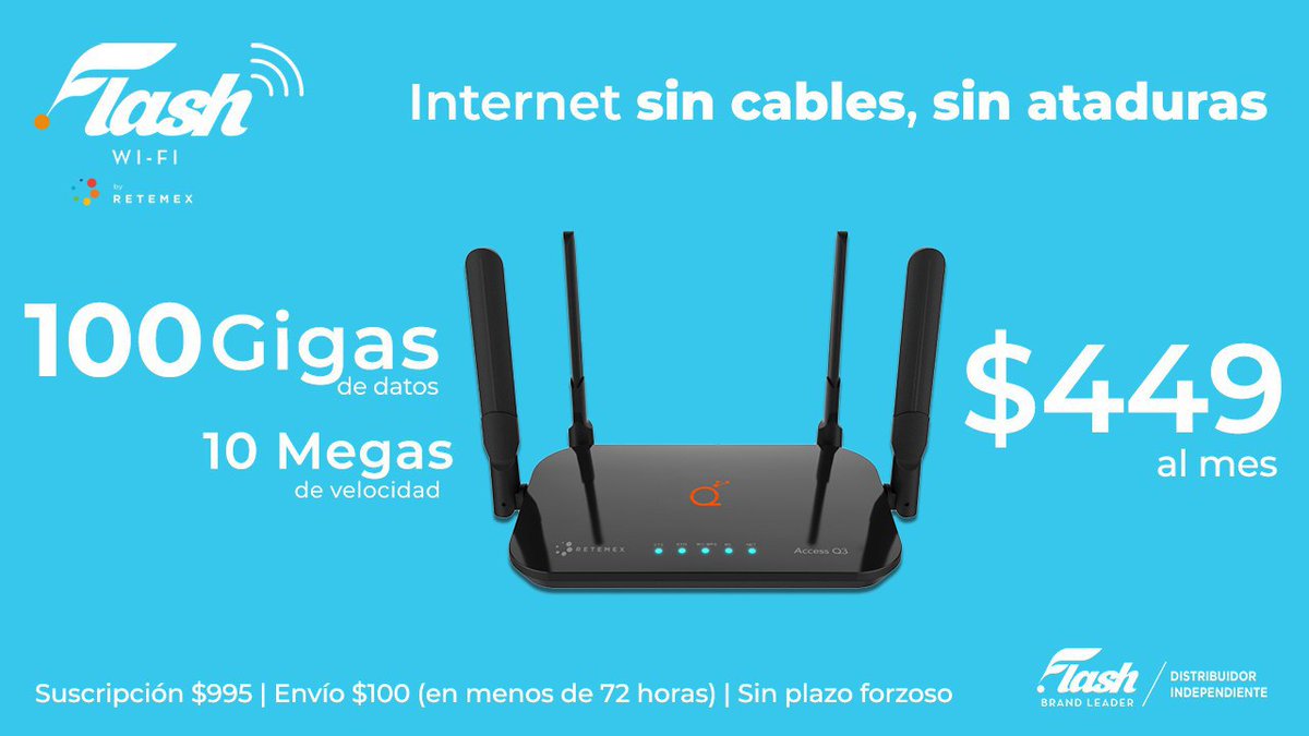 ALEXFAVILA4's tweet photo. Hola amig@s, conocen a alguien que necesite un internet adicional para éste regreso a clase o un internet con las siguientes características?
.
Sin cables, tarifa de prepago, sin plazos forzosos.
.
Contáctame!!!!!
#FlashWiFi
#Internet
#FlashServicios
#soynetworker https://t.co/ZToIwixPRs