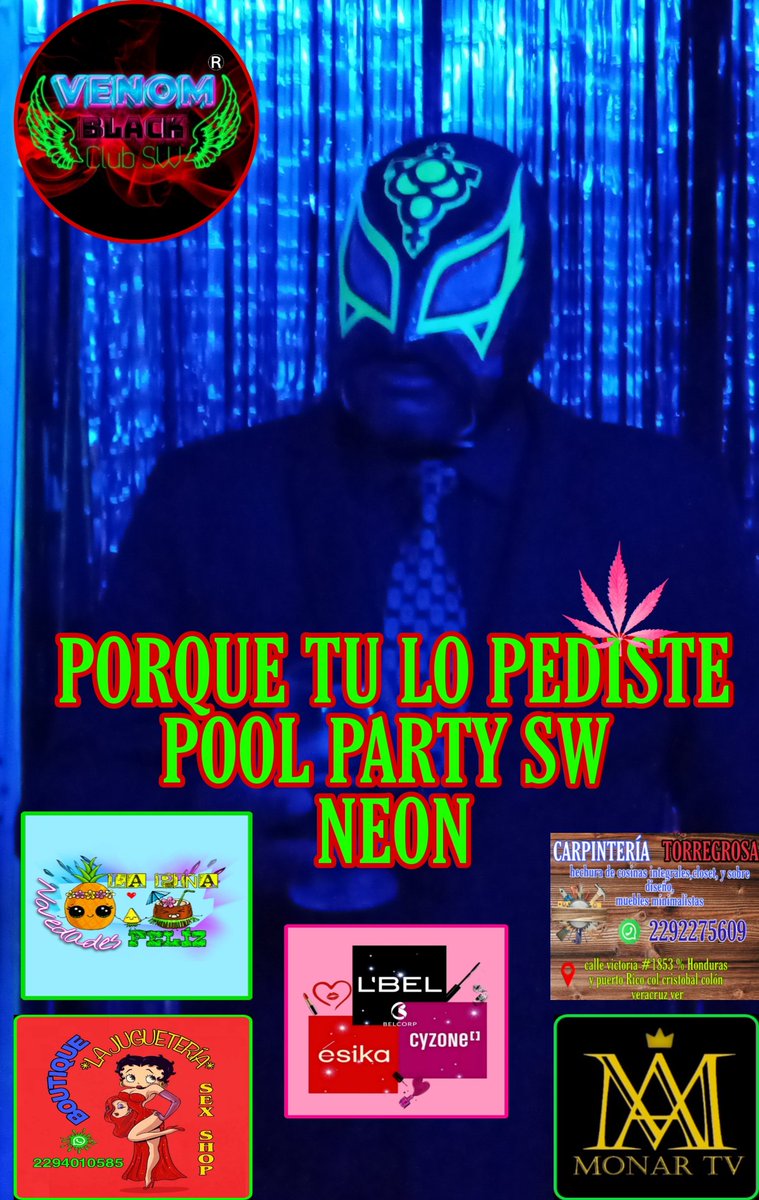 VenomBlack6's tweet photo. Una evento más de @VenomBlack6 para ustedes que disfruten la compañía de parejas y complicidad 
@GreciayJimmySw @Locurasw2 @locurasw1 @Armmon18 @ZamahelJr @HumbertoTejero 
Reservacion anticipada https://t.co/DEM3lMERov