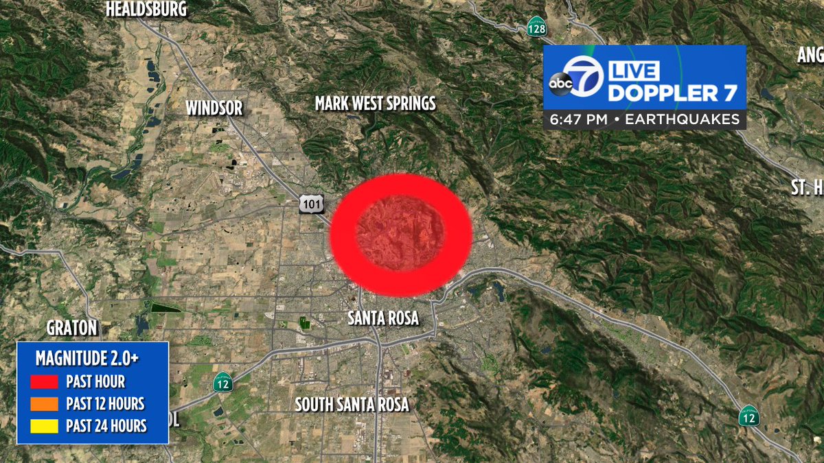 SandhyaABC7's tweet photo. BREAKING: 4.4 #earthquake just struck north of #SantaRosa .  Anyone feel it?  #BayArea https://t.co/sjpzmqP2mW