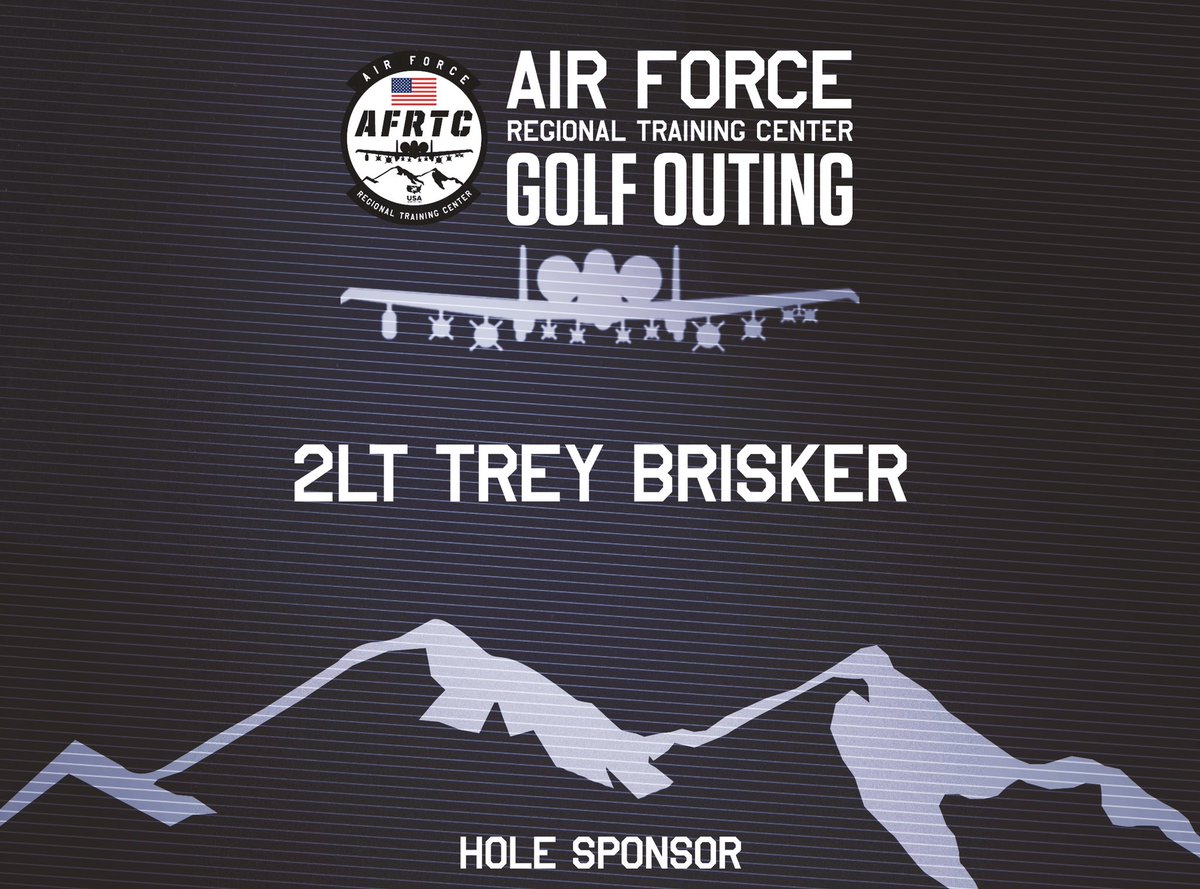 AirForceRTC's tweet photo. Our next hole sponsor is from future pilot and current AF Prep School Wrestling Coach Trey Brisker! https://t.co/wsVNoEcwCW