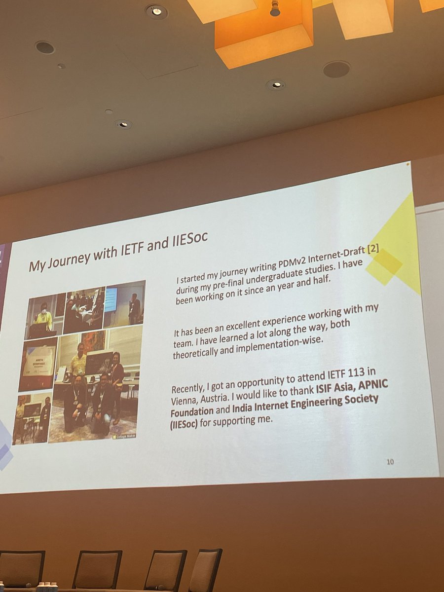 IIESoc_in's tweet photo. Thanks Ameya @ameyanrd #IETF #APNIC54 @ISIF_Asia https://t.co/1JfmxiNc7Y