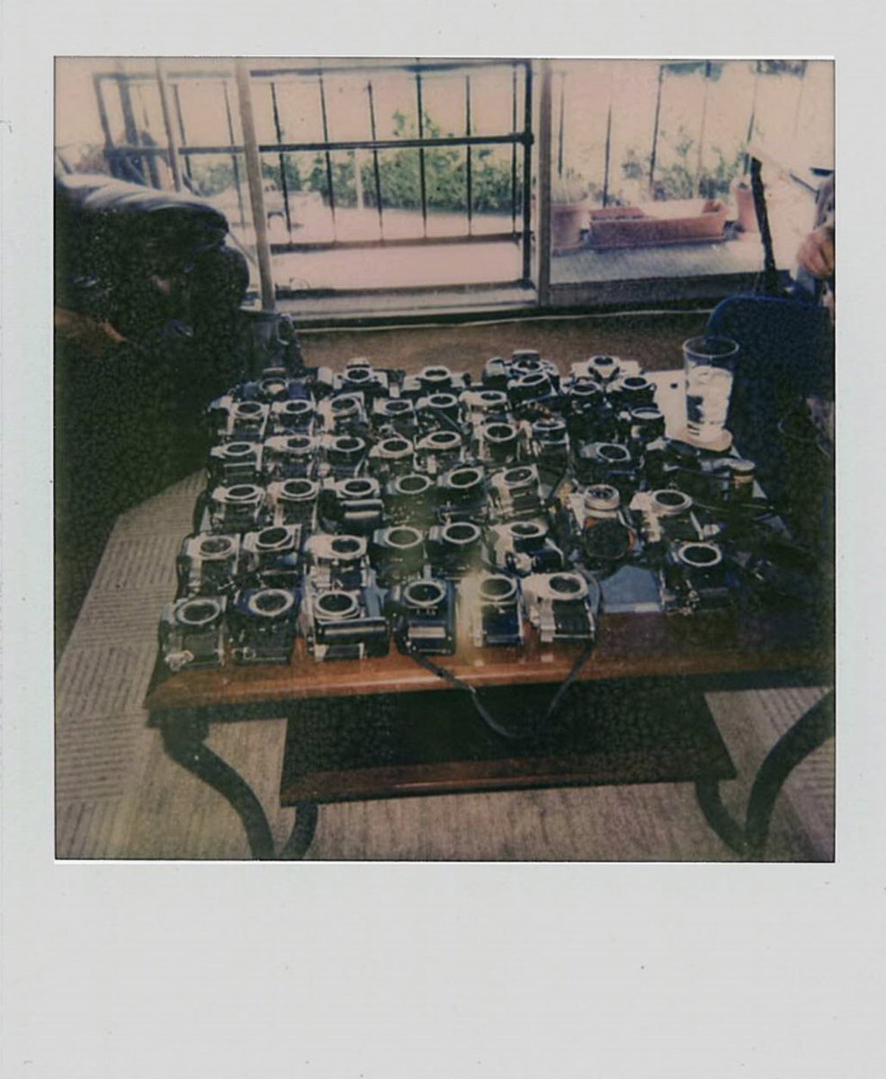 Camera bods on Impossible Project 600 film.