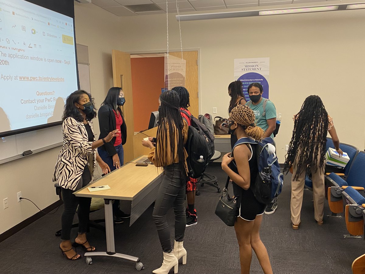 The Dillard University  College of Business would like to thank Ms. Candice McCrae and Ms. Burgandy McCurty with PricewaterhouseCoopers, LLP for speaking with our students about the opportunities that are available. We really enjoyed your presentation. <a href="/du1869/">Dillard University</a> <a href="/DUAcademicAff/">Dillard University Office of Academic Affairs</a>