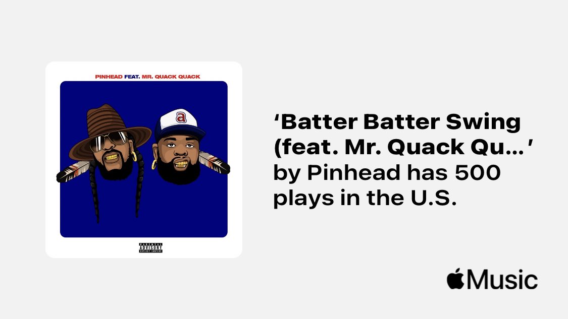 Just passed a new Milestone on <a href="/AppleMusic/">Apple Music</a>. Thanks for listening!
music.lnk.to/3qS2Yc