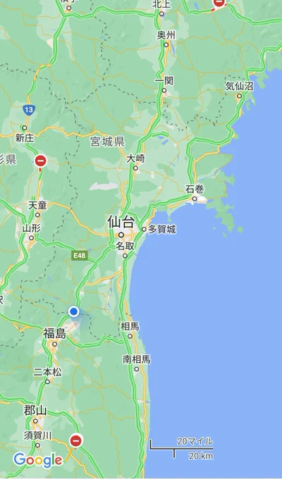 宮城県に入りました。 
