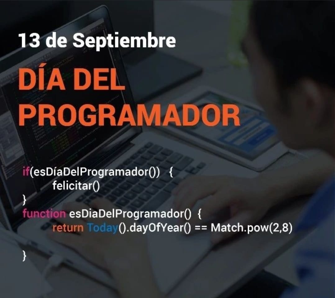 ✅Feliz día 256 del año.
✅Día internacional del programador
✅ Saludamos a programadores y programadoras en su día
#programadores #Felizdiadelprogramador