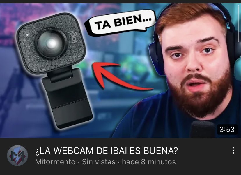 La webcam que utiliza Ibai es buena?
En este video lo averiguamos:

youtu.be/KcrU7mFLdiA

#ibai #logitech #twitch #YouTube #webcam