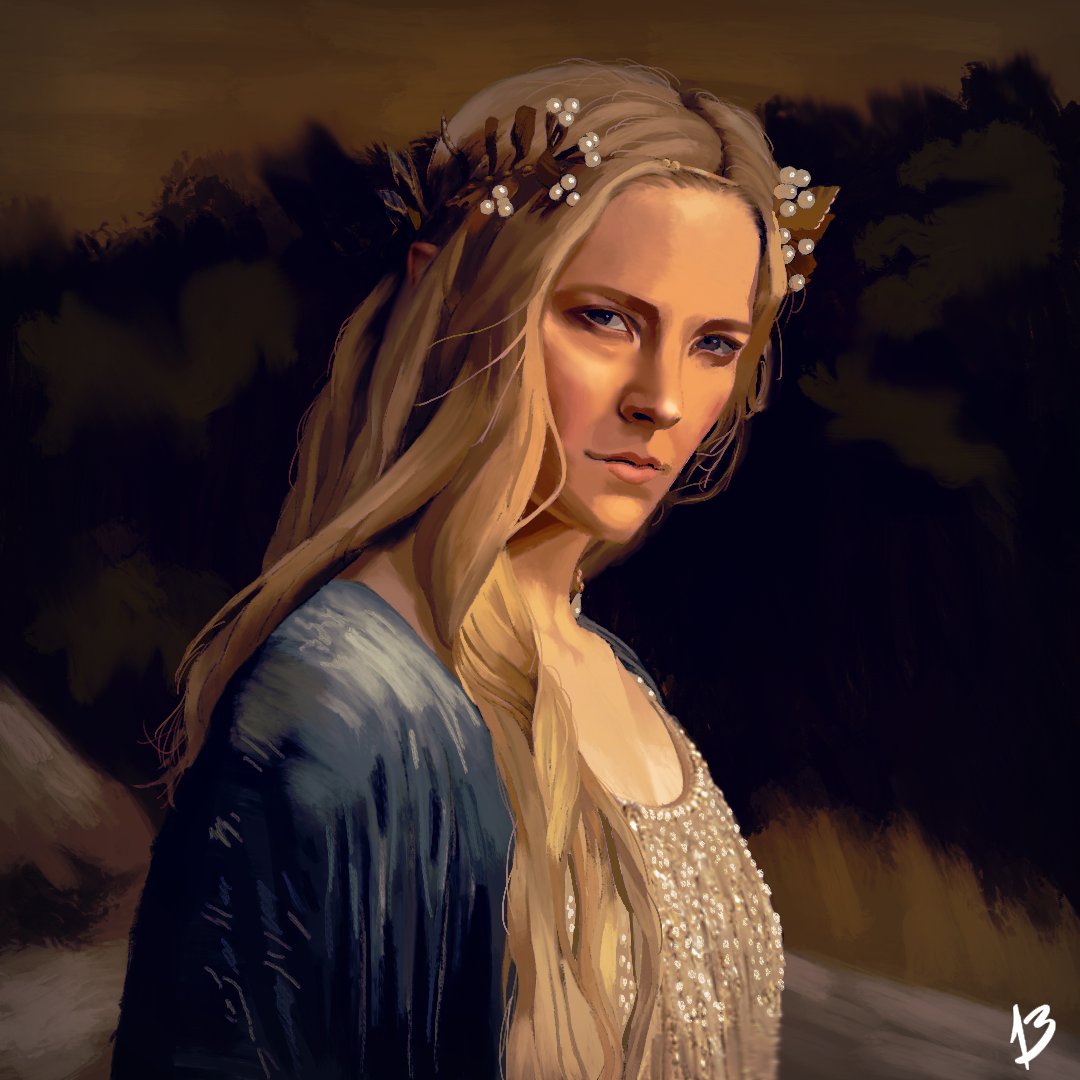 Galadriel, Lady of Lothlórien

#daily #digitalart #sketchbook #digitalpainting #portrait #painting #sketch #doodle #artistsontwitter  #ringsofpower #lordoftherings #galadriel