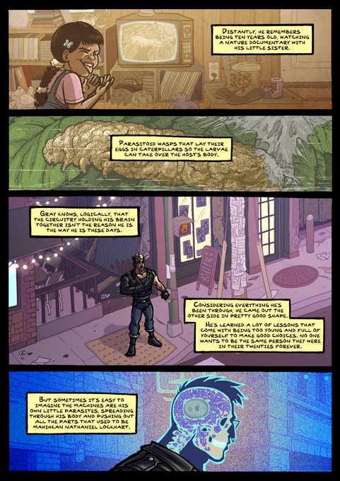 Gray over here taking "love, death, and robots" like a speed run challenge 2/3 