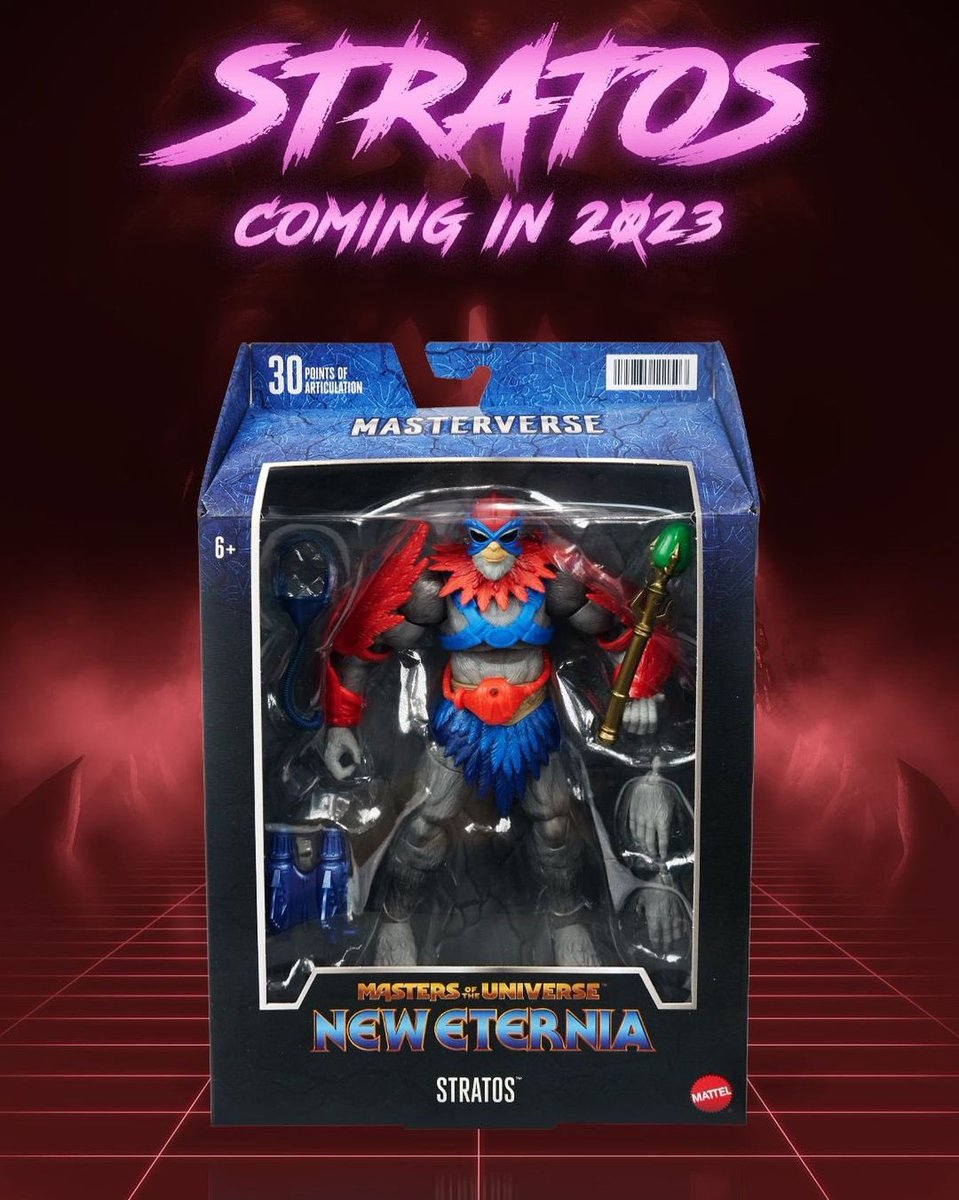 First look at MOTU New Eternia Stratos! Coming in 2023.

#ActionFigure #ActionFigures #MOTU #NewEternia #Stratos