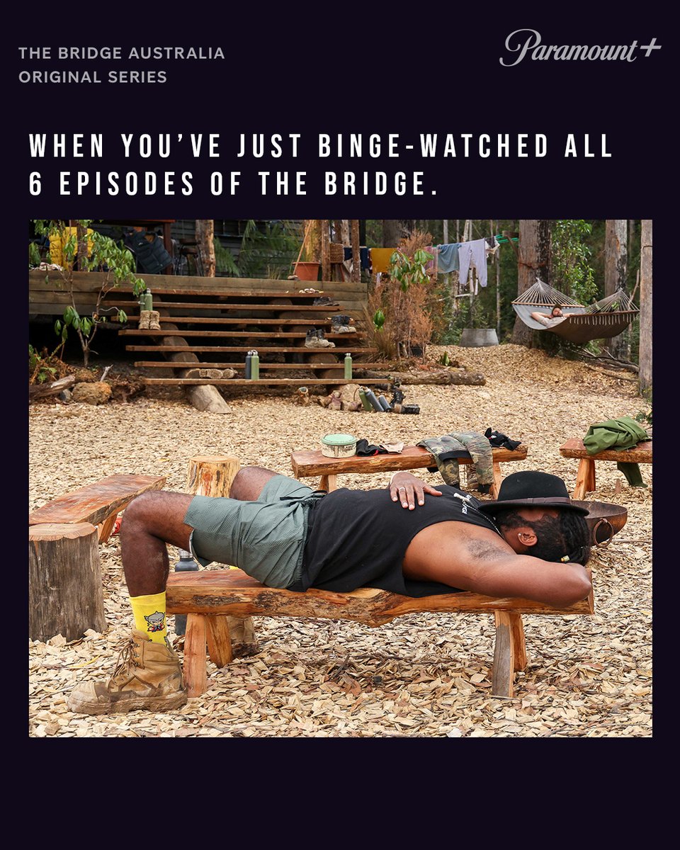 TheBridgeAU's tweet photo. 😴 It's exhausting just watching them...
What was your favourite moment from the build?

All 6 episodes of #TheBridgeAU now streaming on @ParamountPlusAU https://t.co/Nt9lMD5ZOw