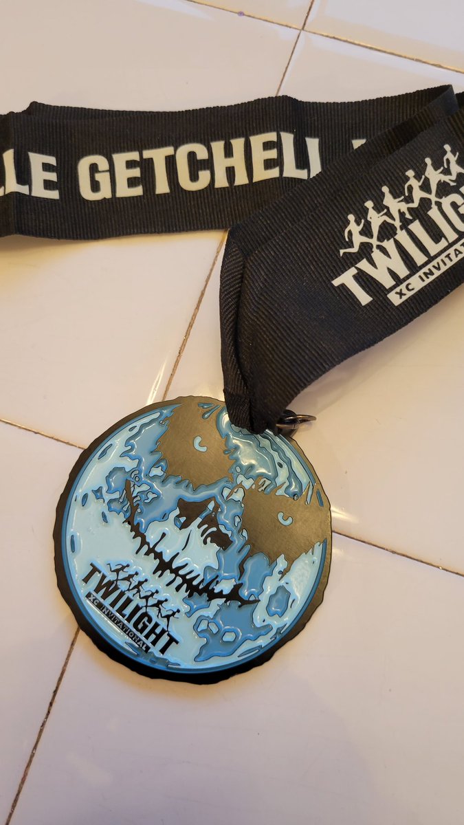 twilightxc2026's tweet photo. Medals came today for 2022.  Grays and blues will be the focus for our 'glow' this year. These look awesome in the dark.  Top 15 in each race earn one of these...  You ready?! https://t.co/p2ajN5MEoa