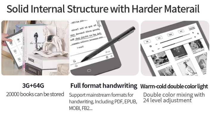 BoyueTechnology's tweet photo. What you can get when reading via Ereader? #p10pro
🉑For example, there will be more easy to adjust brightness to reduce eyestrain with front Light, which also be great for reducing blue light.
🉑Large storage with more than 20000 books that you are carry outside freely. https://t.co/KnnVyXEOcg