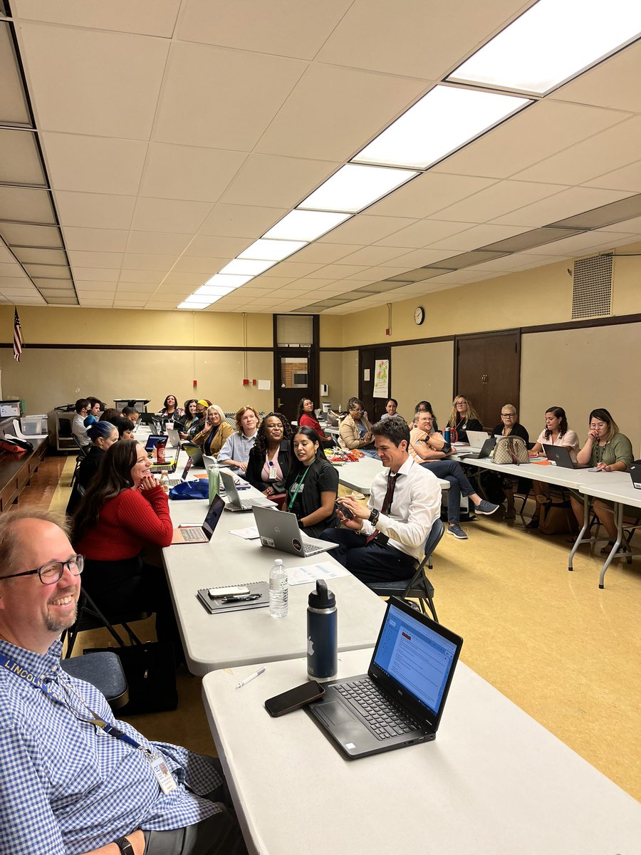 We had a great first attendance meeting of the year! In @network14cps  Collaboration is our superpower🦸🏽‍♀️ Thank you <a href="/MissGelaw/">Sophie</a> for checking our understanding of MTSS in such a fun way! I wish I’d taken pictures of the thoughtful activities led by Ken and Diane 🤦🏾‍♀️