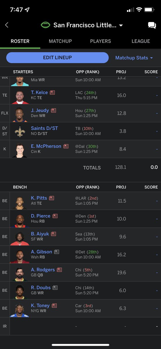 NaujSports's tweet photo. @NFLFantasy Dropping toney for henderson jr  and Doubs for robbie anderson https://t.co/DBZj5kQ1vQ