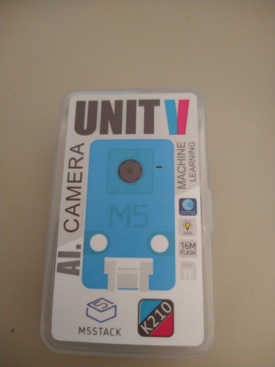 kd8bxp's tweet photo. I also picked up this #M5UnitV #AI #camera from Mouser....I've already put it too good use. This is the updated UnitV with the OV7740 sensor. https://t.co/PLq53fNxJw