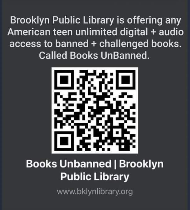 MissNyki's tweet image. #bookbanning #brooklynpubliclibrary