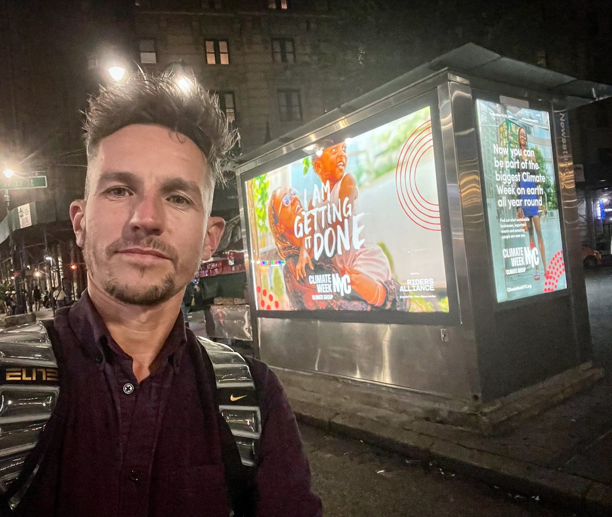 AdamLake's tweet image. Great to see our #ClimateWeekNYC campaign is launched all over New York. Humongous thanks to @JCDecauxGlobal for having faith in us, @nycgo for always being amazing and @RidersAlliance for joining us in this campaign. #GettingItDone
