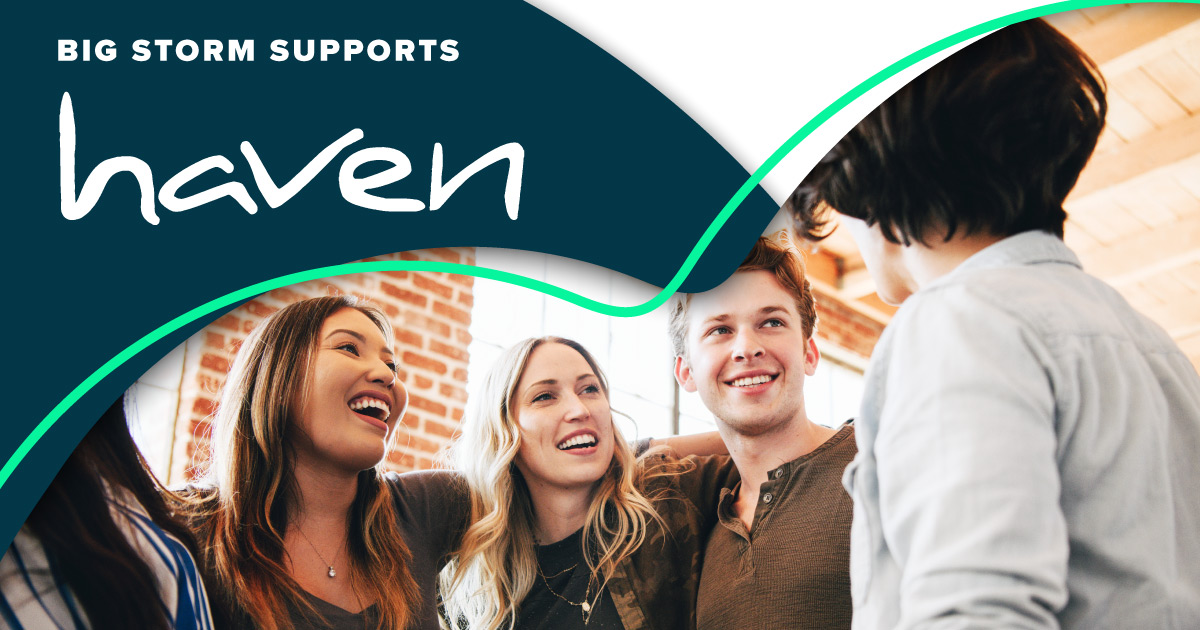 BigStorm's tweet photo. Today we are highlighting #Haven. Haven provides #confidentialsupport &amp; a safe place for anyone and everyone impacted by #domesticviolence &amp; #sexualassault. Haven is currently accepting donations to go toward their new #HavenShelter project: 
https://t.co/3uFTq6Tam7
#bigstorm https://t.co/s6tD5gcdCK