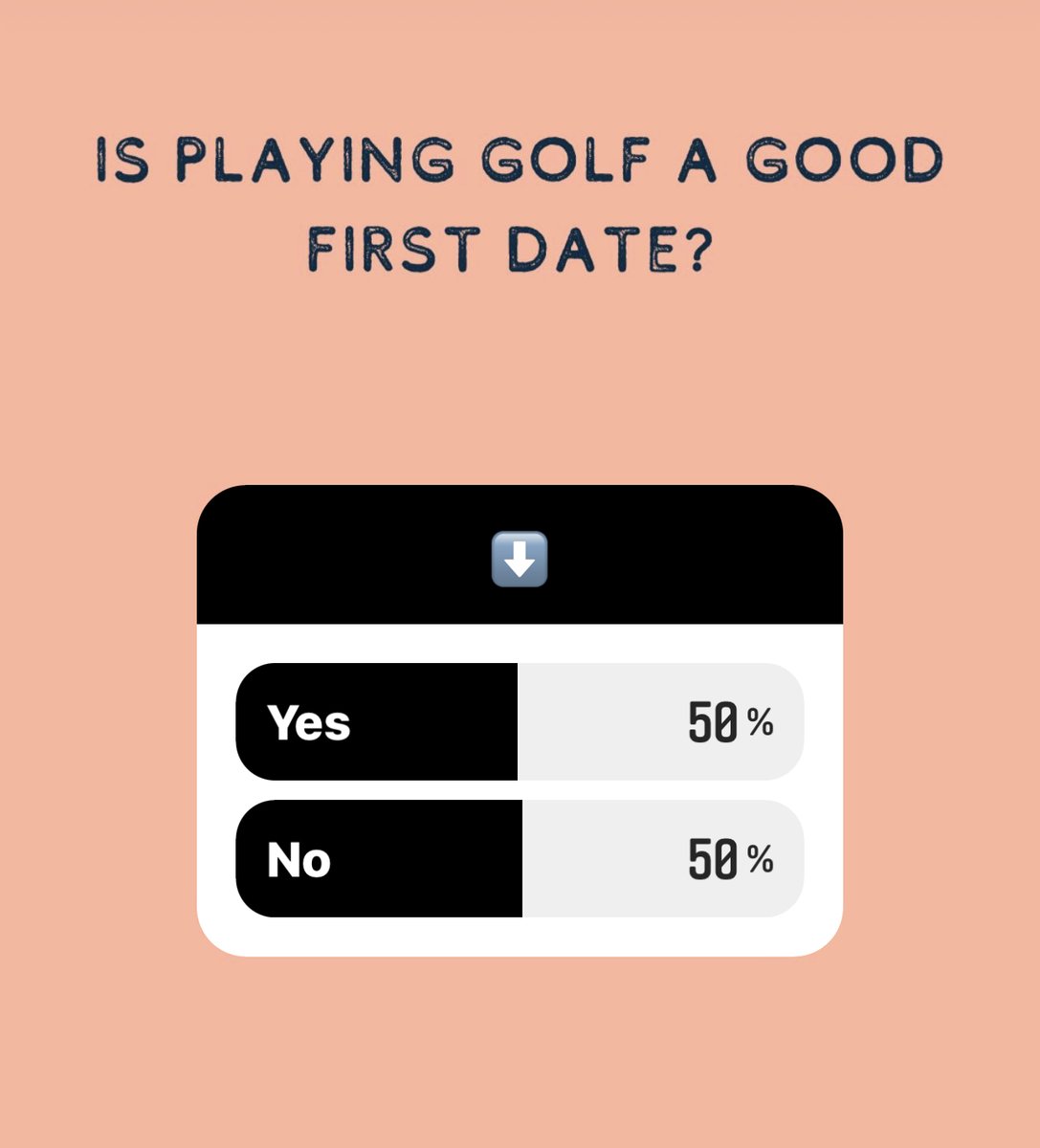 Love &amp; Golf! 

<a href="/MichelleWieWest/">Michelle Wie</a> and I are dedicating a podcast episode to dating, and that starts by administering a very scientific poll. Help us out, and take the quiz on the “Golf, Mostly” IG Story: bit.ly/3BFQSKa