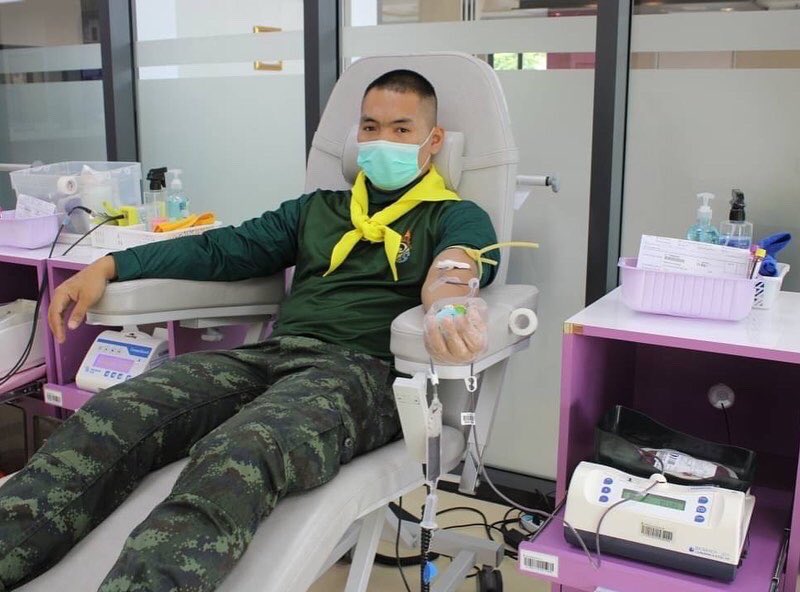 ascom2army2's tweet image. วันที่ 13 ก.ย. 65 พัน.ซบร.22 บชร.2 จัดกำลังพลบริจาคโลหิตตามโครงการ “บริจาคโลหิต จิตอาสา เพื่อชาติ” ของ ทบ. บริจาคได้จำนวน 9 นาย ได้ปริมาณโลหิต 4,050 ซีซี ณ ภาคบริการโลหิตแห่งชาติที่ 5  สภากาชาดไทย ต.หนองบัวศาลา อ.เมือง จ.นครราชสีมา
#กองทัพภาคที่2
#กองบัญชาการช่วยรบที่2