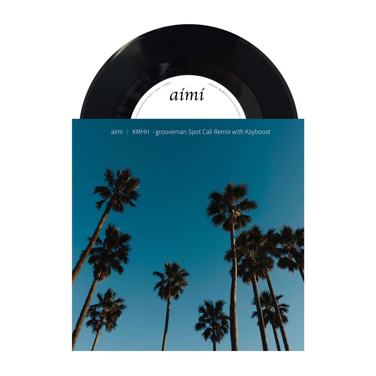 aimi_music's tweet photo. 🌴BIG NEWS🌴
7/18にリリースしたばかりのKMHH Cali Remixが7インチアナログとして11/23(水)リリースされます💙
@ManhattanR さんと初リリース！
本日より予約開始、チェックよろしくお願いします🙌✨

@groovemanspot @kzyboost 💙 https://t.co/FIoxX8ATeU