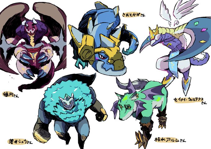 デジモン化のtwitterイラスト検索結果