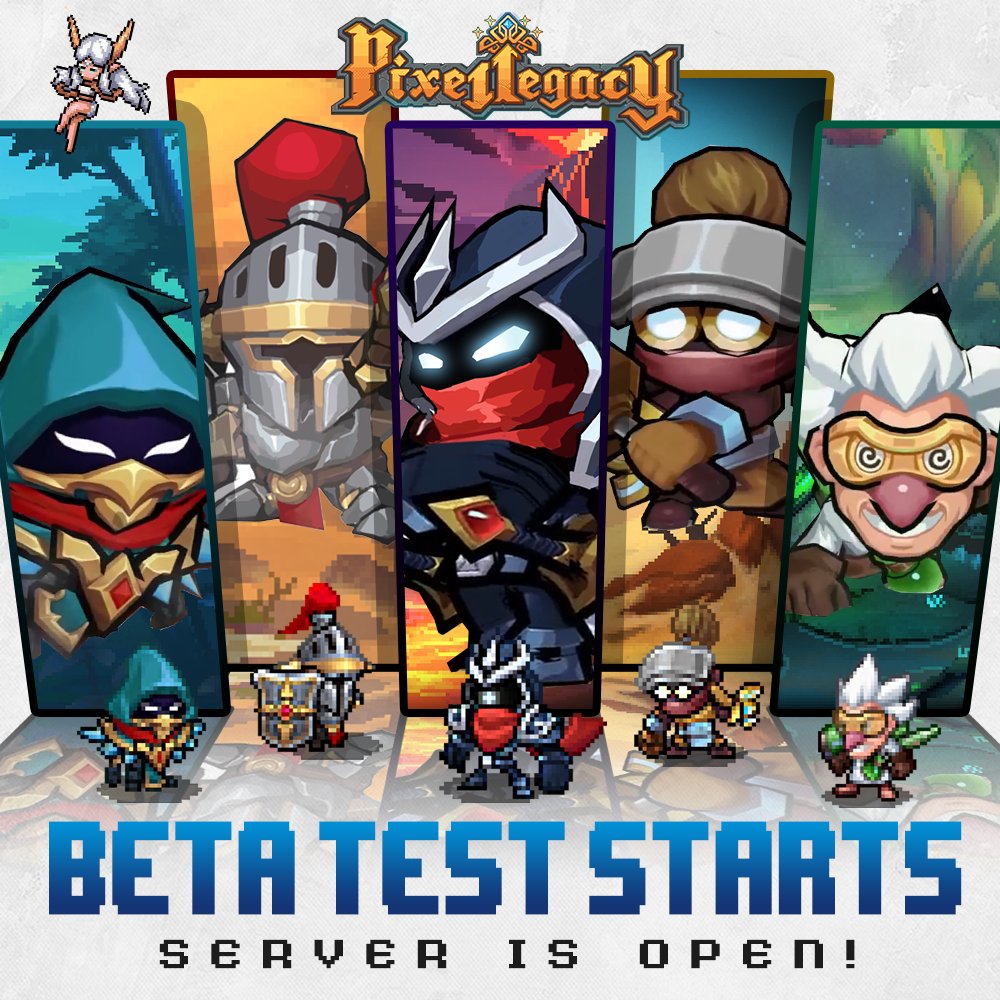 PixelLegacyEN's tweet photo. Soulmates! We have great news! 🎉 Our first Beta test is available for play just now, and servers opened September 14th 2022 03:00 UTC8! We hope all of you enjoy your stay in Midgard, and don't forget to join our Discord community!➡️https://t.co/VjGKp0f9gj

#PixelLegacy #newgame https://t.co/1raCdLnq4m