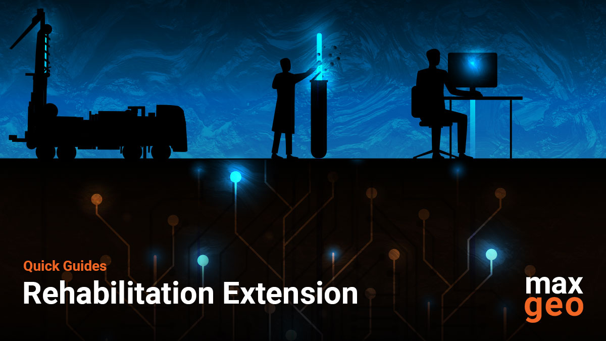 MaxGeoServices's tweet image. The #maxgeo Rehabilitation Extension is a standard #DataShed extension that enables you to capture and display #data and images related to rehabilitation of drill hole, linear and environmental control point sites. View the quick guide for more information hubs.la/Q01kPKfz0