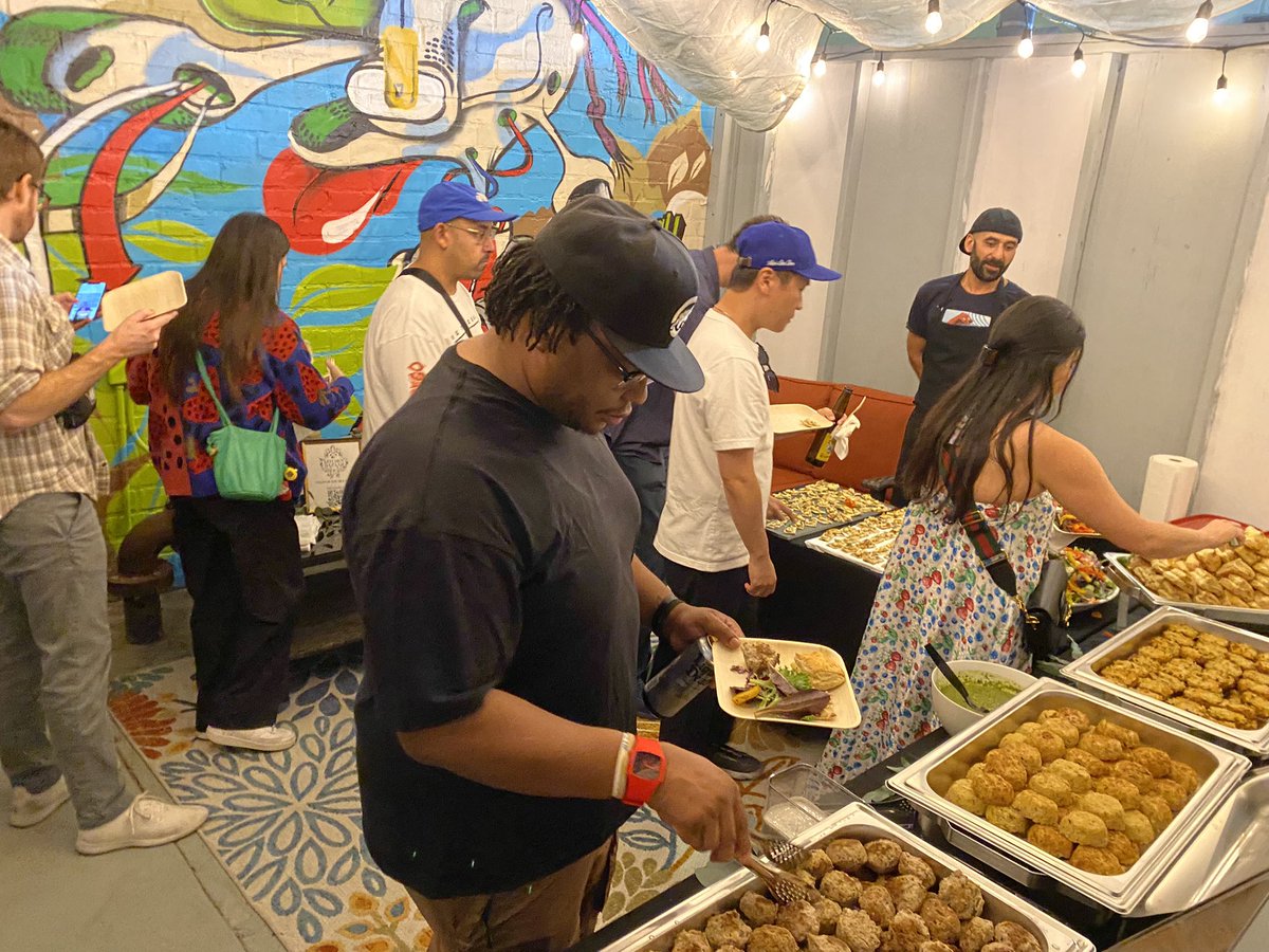 QuantumNFT's tweet photo. Busy night with the “Friends of @opensea” LA party happening now at QSLA. We are so thrilled to be hosting 200+ artists, creators, builders, Quantum keyholders and more. So what web3 community should we host next at Quantum Space LA? https://t.co/e8j0zTI1NN