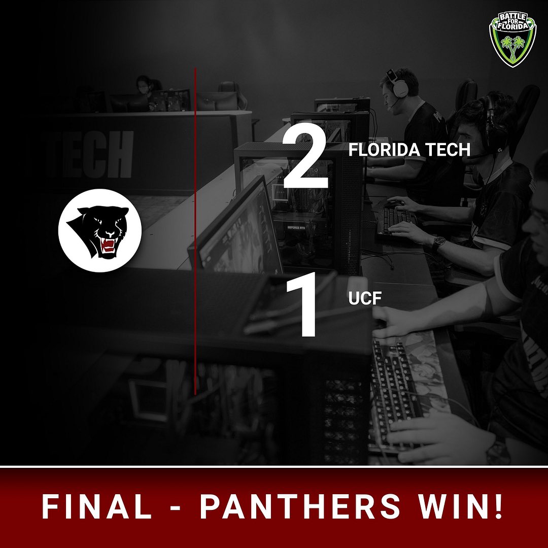 Panthers with the come back W 2-1! GGs to UCF! That will do it for Round 1 of Battle for Florida hosted by @USF_Esports, see you next week. #PantherPride https://t.co/cs4fHrYf5J