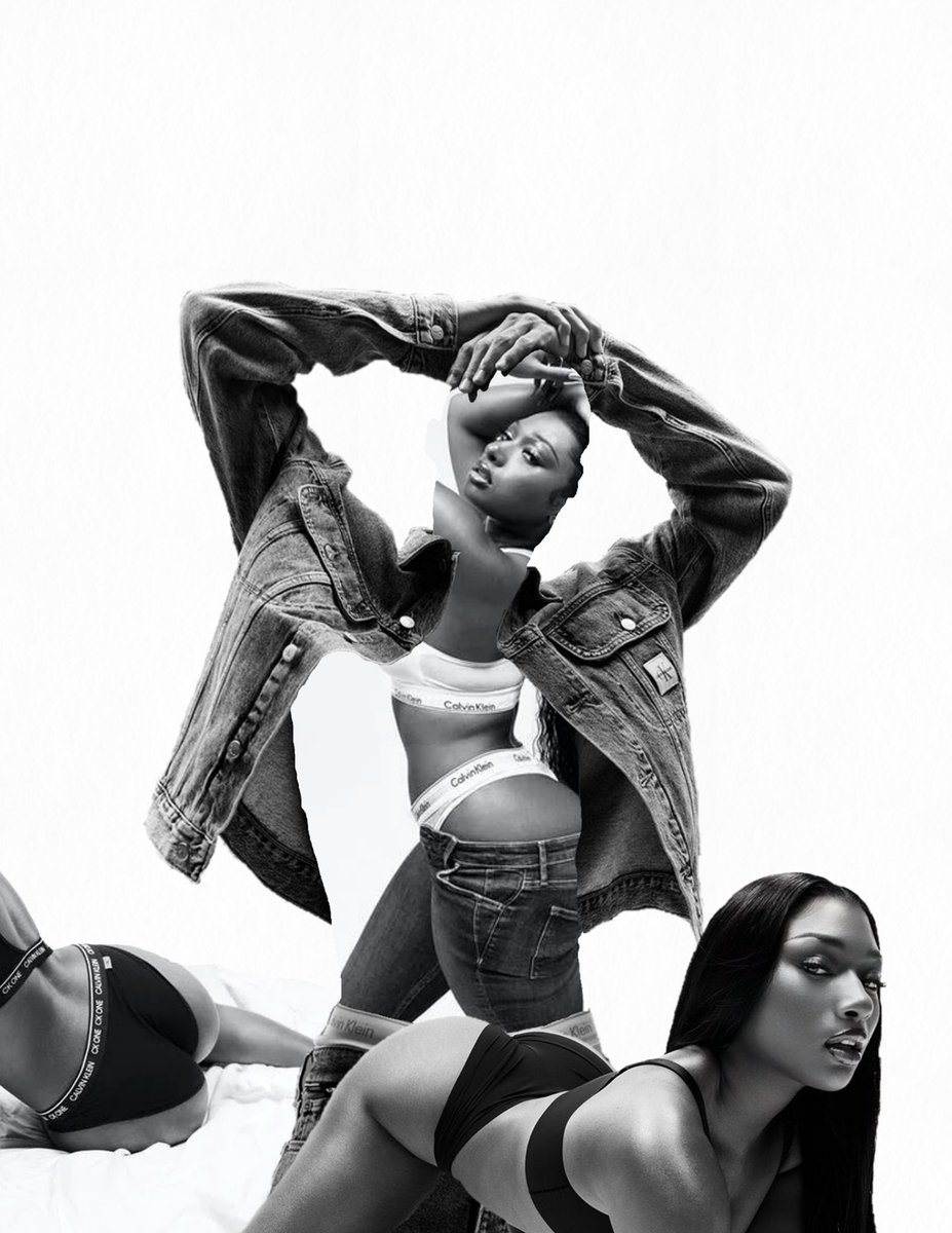 BaseForYourFace's tweet image. Megan Thee Stallion for Calvin Klein
