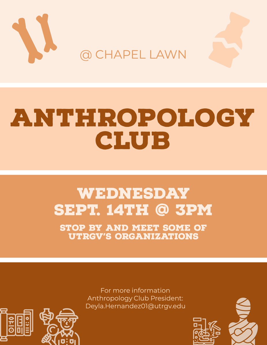 AnthroRgv's tweet photo. Come and say hi to the Fall 2022 anthropology club! https://t.co/ynqMUZKSPu
