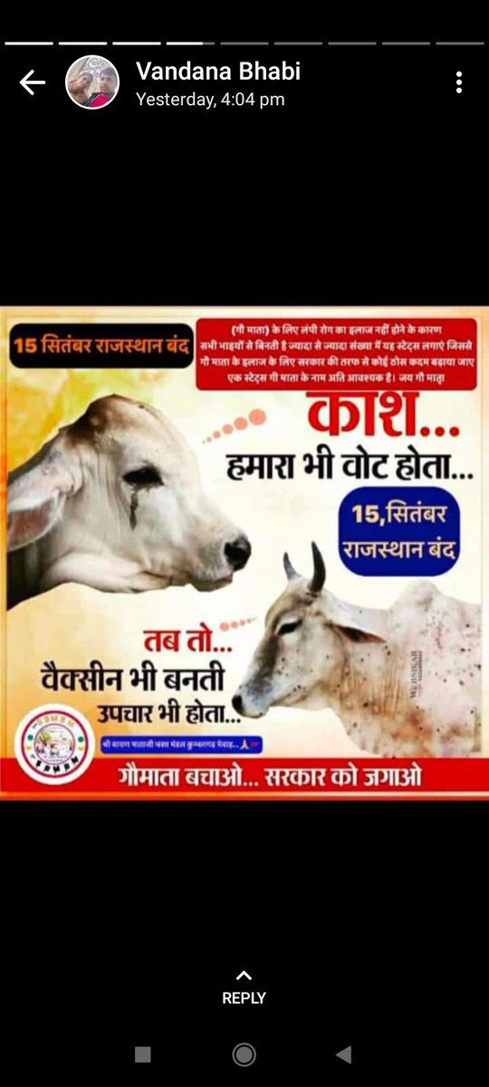 Miti90800427's tweet photo. @ArvindS30739965 To gomata bachao or ye baat sarkaar tak pahuchao https://t.co/zxlC2QfwZk