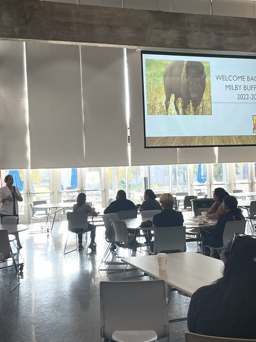 EstherSalazar08's tweet photo. Thank you parents for joining us today to our 1st Coffee with the Principal Meeting!!👏💙🦬💛Great things happening at Milby!!#goldstatus #ParentInvolvementMatters https://t.co/4rUrJnnD8s