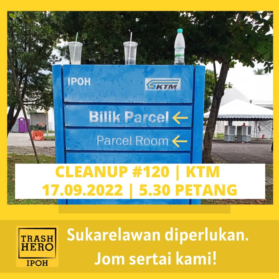 trashheroipoh's tweet photo. Hello heroes! 🦸‍♂️🦸‍♀️ Come join us this Saturday! 💛✨

Date: 17/9/2022 (Saturday)
Time: 5:30pm ⏰ 
Venue: KTM Ipoh 🚂 

Terms &amp; conditions:
1) Complete 2 doses of vaccine 
2) In a healthy condition 
3) No close contact with Covid-19 patients 
4) Wear 😷 https://t.co/IPDgarn3jI