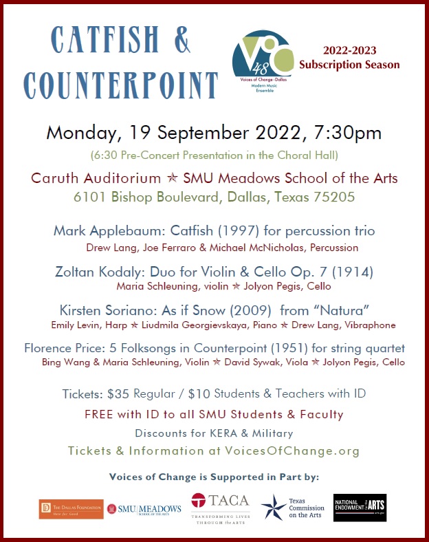 First Concert of our 48th Season. 
Monday Sept. 19, 2022 @ 7:30 PM
Caruth Auditorium/SMU
Tickets: eventbrite.com/e/voices-of-ch…
Season Subscription still available at: eventbrite.com/e/voices-of-ch…