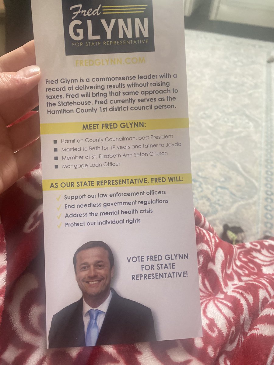 irvineforcarmel's tweet photo. #HoosierTwitter This was left @ my door. This is awkward but all Fred’s campaign issues are in @wilburn4IN’s wheelhouse. What is he running on? Let’s compare.🧵

Address the mental health crisis:
Wilburn✅ an actual mental healthcare provider
Glynn❌ a mortgage loan officer

1/5 https://t.co/ugT9FxRKFj