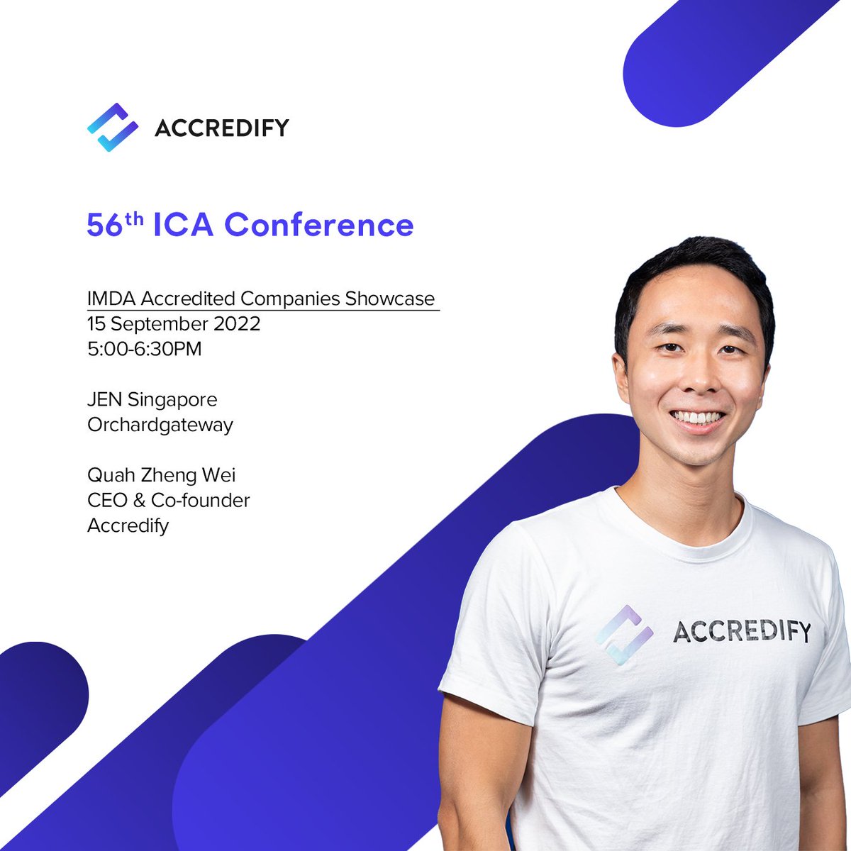 @Accredify_io is excited to share that we have been invited to showcase our TrustTech at the 56th @IcaCouncil Conference! Thank you, @IMDAsg, for the opportunity!

We’re looking forward to meeting everyone at the conference tomorrow!

#verifiabledata