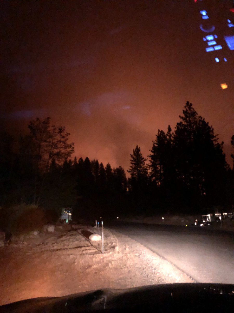 The view of the Mosquito Fire from Todd Valley.