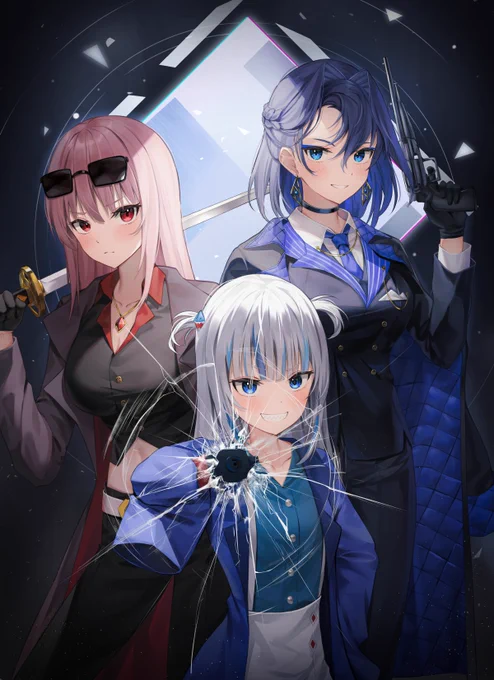 #gawrt#callillust#kronillust Holo Mafia 