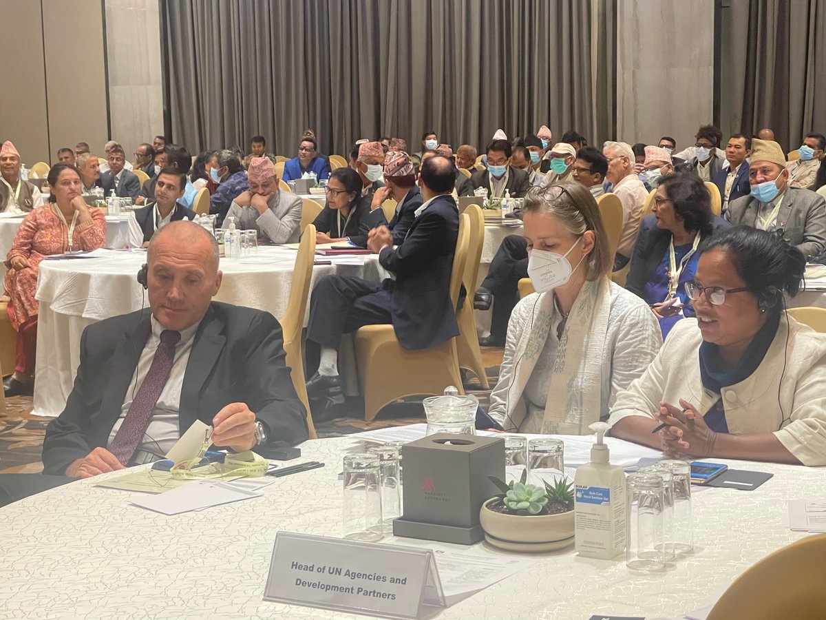 WFP_Nepal's tweet photo. #HappeningNow- Hon. Dr. Dil Bdr Gurung, Member, NPC welcoming all participants to the fourth national food systems dialogue. #foodsystems https://t.co/0AtN8zUBVK