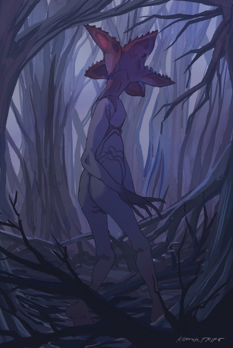 Komik_Trips's tweet photo. Demogorgon 
#StrangerThings #Fanart https://t.co/rxNxR3ivB4