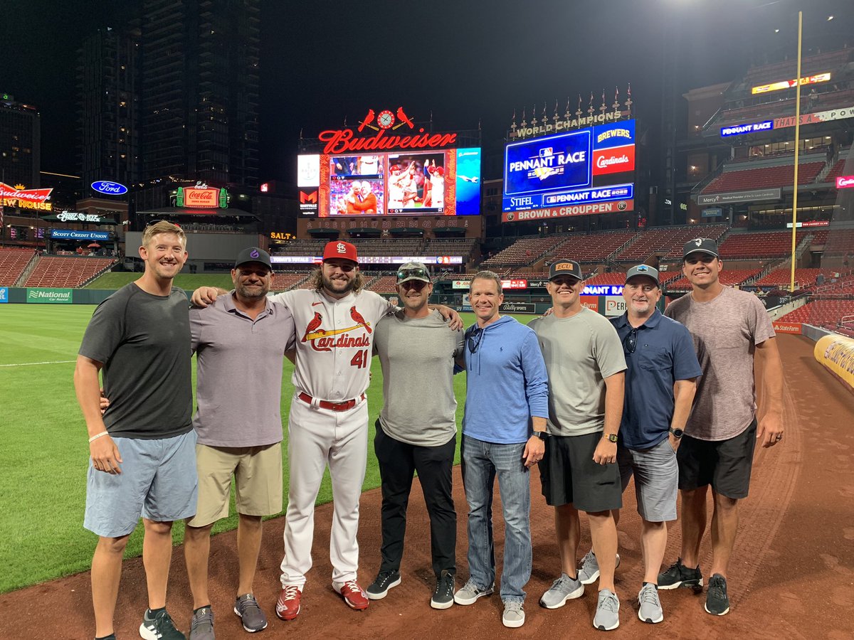 ECU Baseball (@ecubaseball) on Twitter photo Our coaching staff had a great night hanging out in St. Louis with <a href="/alecburleson9/">Alec Burleson</a> ! #BigLeaguePirates 🏴☠️ Our coaching staff had a great night hanging out in St. Louis with <a href="/alecburleson9/">Alec Burleson</a> ! #BigLeaguePirates 🏴☠️