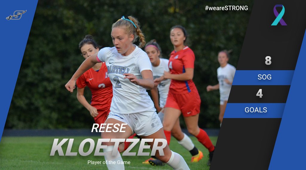 girlssoccershs's tweet photo. Reese Kloetzer is tonight's Player of the Game for Sartell! The Sabres senior scored early and often recording 4 goals in the 6-0 win over Apollo. #cupcakepower #leavethecone #gopirate #orangegatorade #tripletapejob https://t.co/5HyGNFV6Dv