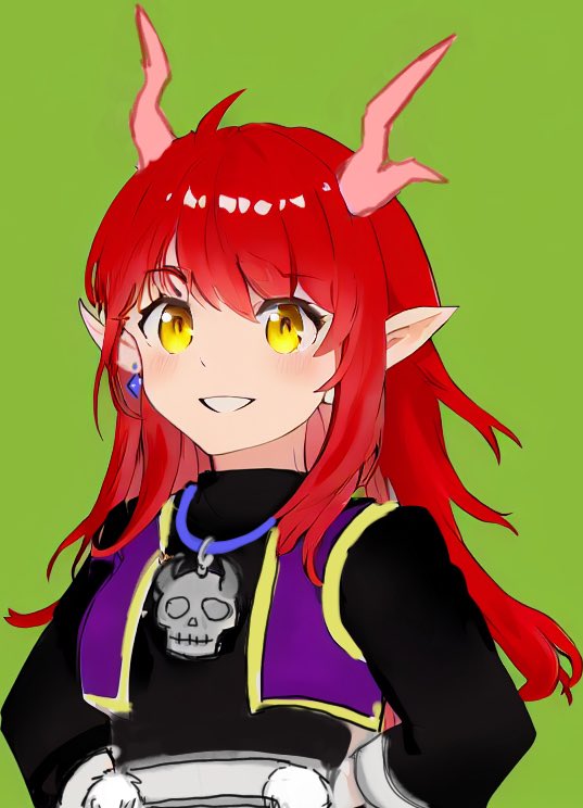 「うちの子のキャラシ欲しいんだけど時間も気力もないとりんさまよろしゅー\あいよー/」|(　= =)りこまんだー@お絵描きAIと格闘中のイラスト