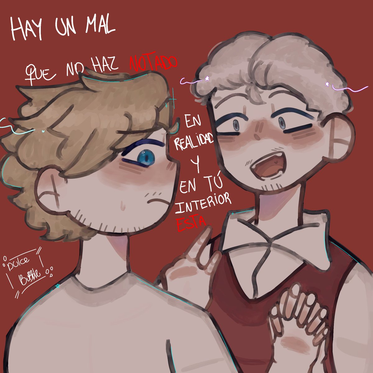 Dulce_bubble's tweet photo. “hay un mal que no haz notado en realidad y en tu interior está ” 🎶

Amo la animación de Green y bueno.. dibuje mí parte favorita de la animación :D💗, aunque toda la animación es puro arte y una bomba ✨
(Con letristas,sin letristas)

#enigma #marcuswayne #infamesrp https://t.co/z49qxxZhGf