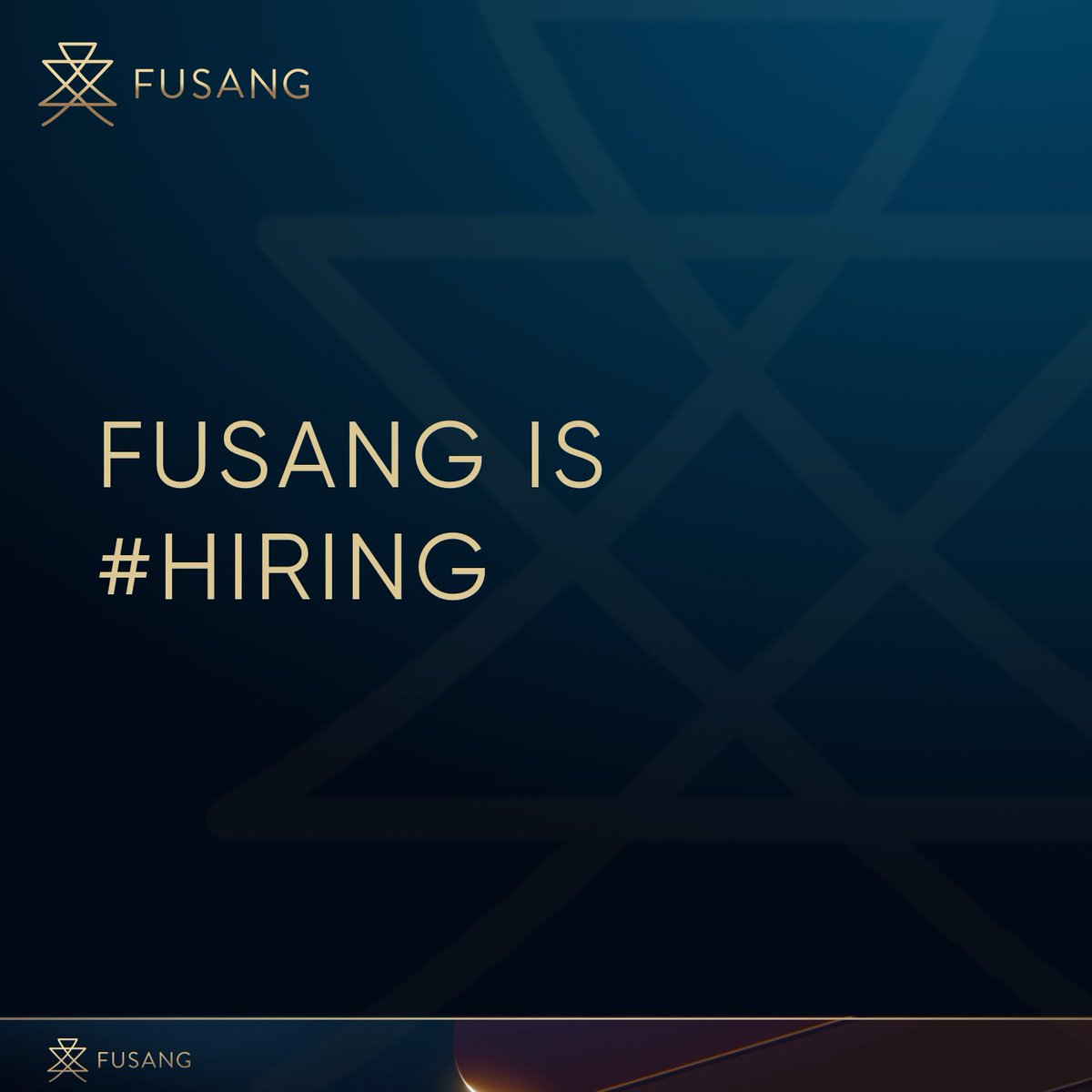Are you passionate about #digitalassets and #blockchain technology?

Join us! We currently have job openings at Fusang. 
Visit lnkd.in/f_4zJKr and apply online.

#jobopportunities #careers #fusang